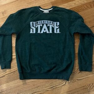 Michigan State Homefield Size M  Vintage Green Crewneck